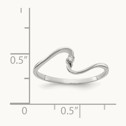 AA Diamond ring, 14K White Gold