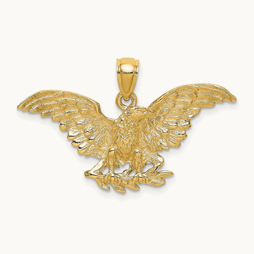 Eagle with Wings Spread Charm — 22.9mm