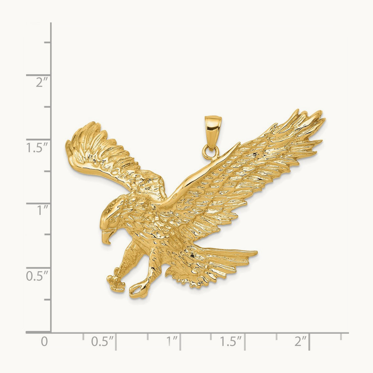 Solid Polished Eagle Pendant — photo set