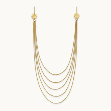 Five Strand Necklace, 14K