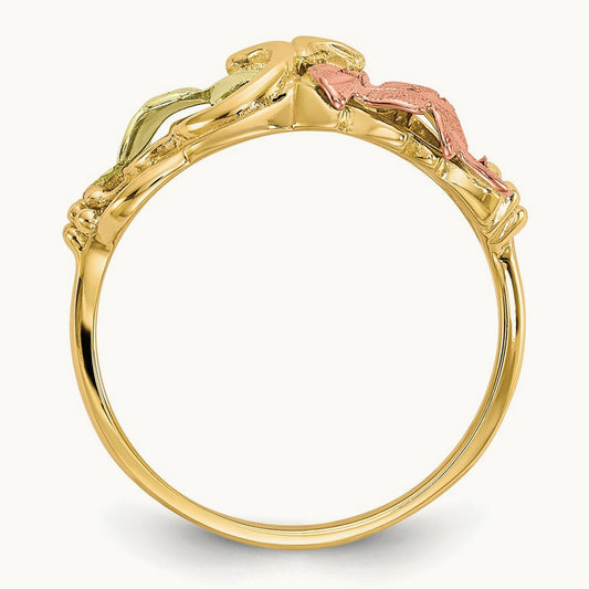 Black Hills Gold Flower Ring