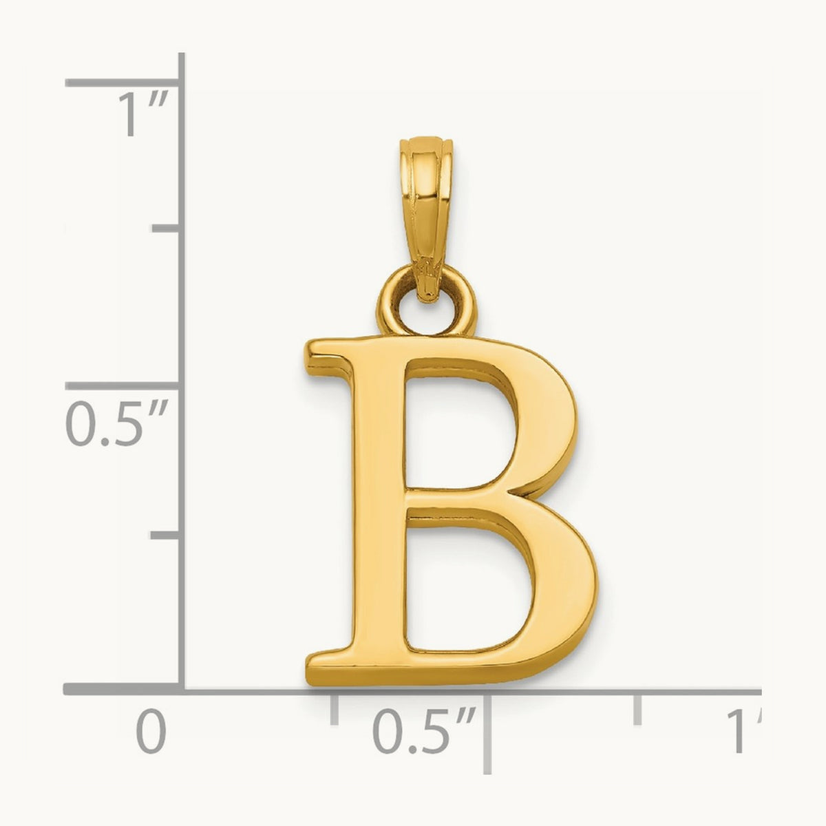 Initial Pendant, 14K