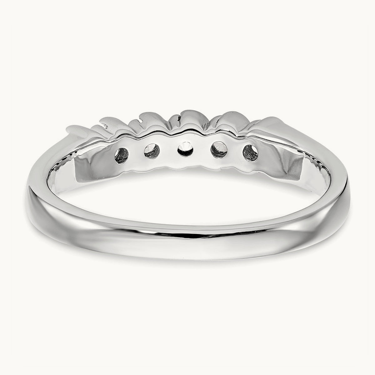 5-Stone Diamond Band, 0.20 ct tw — 14K White Gold