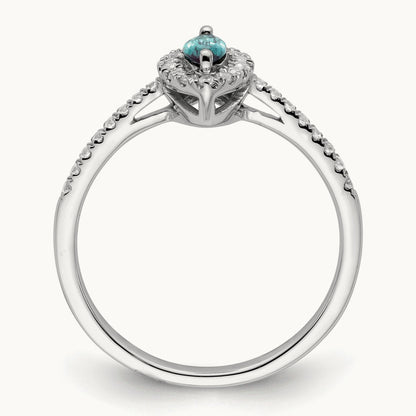 Created Alexandrite June Ring, 0.20 ct tw Lab-Grown Diamond