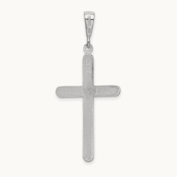 Cross Pendant, 14K White Gold