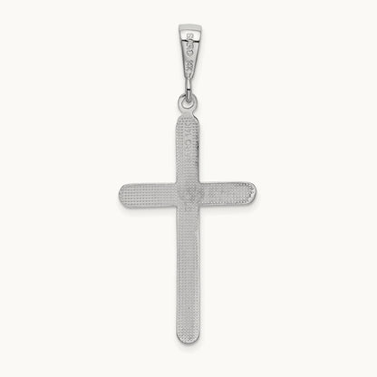 Cross Pendant, 14K White Gold