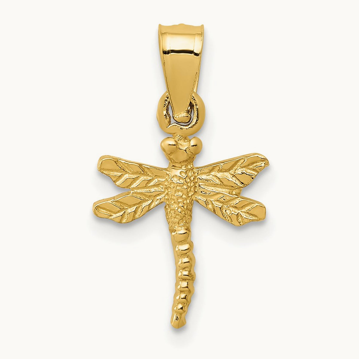 Dragonfly Pendant, 14K