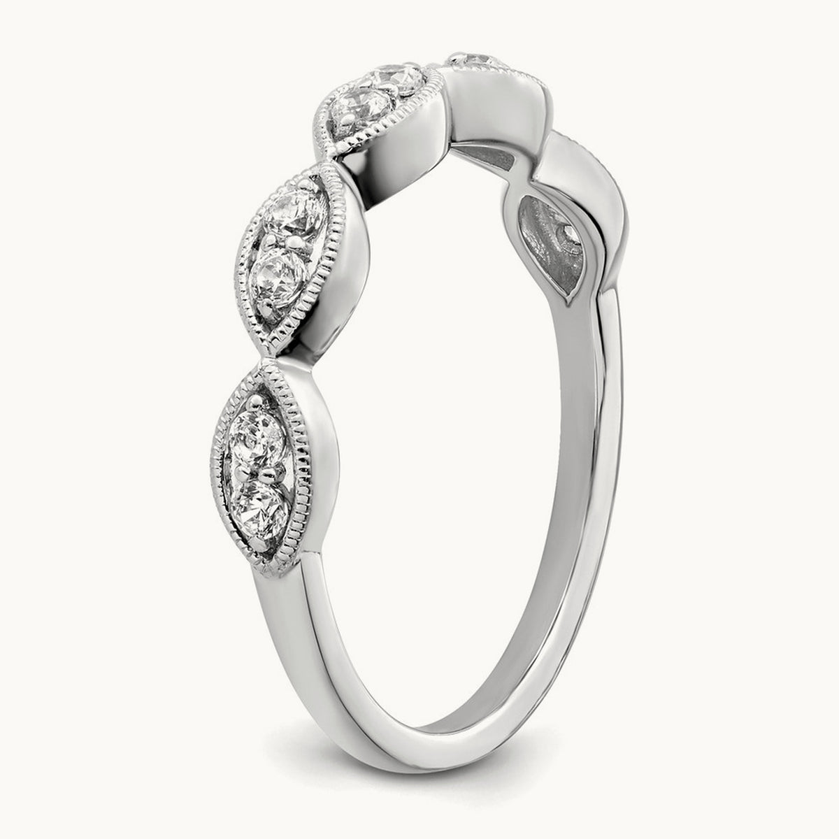 Ring, 0.25 ct tw Lab-Grown Diamond — 14K White Gold