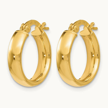 Polished Earrings, 14K — Leslie's