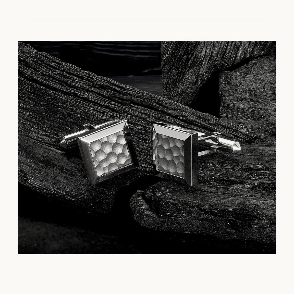 Polished with Black/Green Carbon Fiber Inlay Ring — 10.5