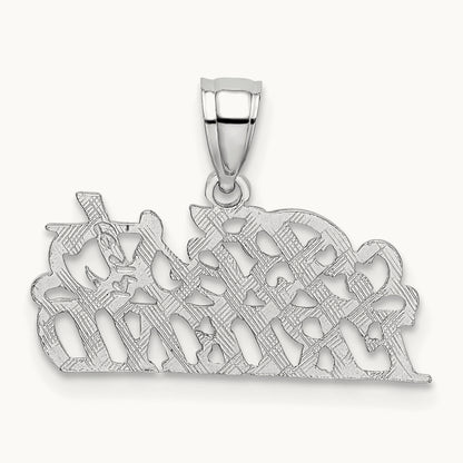BEST FRIEND Pendant, 14K White Gold