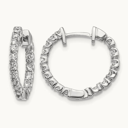 VS Diamond Earring, 14K White Gold