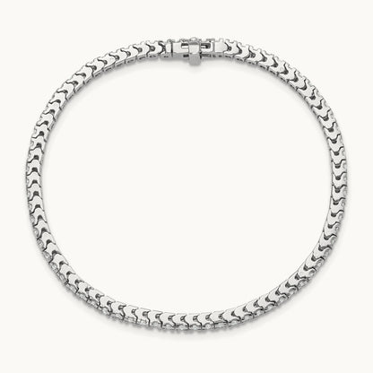 AA Diamond Tennis Bracelet — 14K White Gold, 1.258 ct