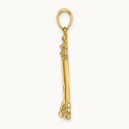 Polished Lighthouse Charm, 14K