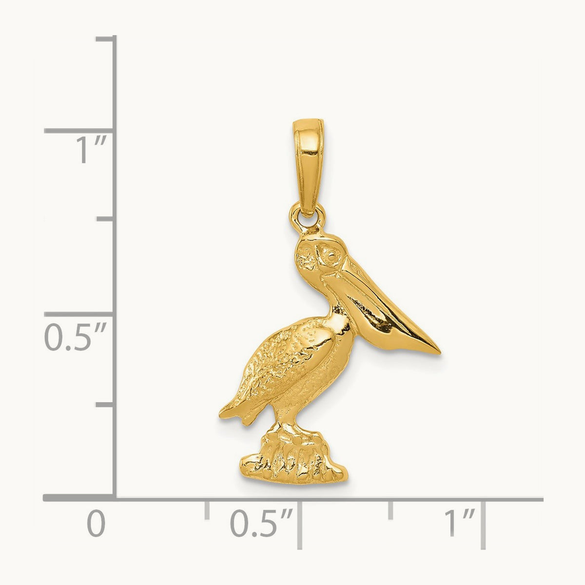 Pelican Pendant, 14K
