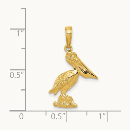 Pelican Pendant, 14K