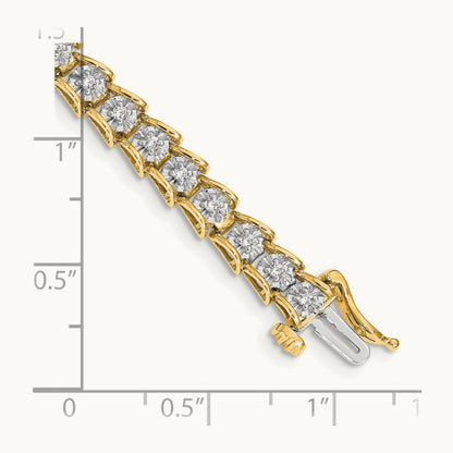 Diamond Bracelet, 14K