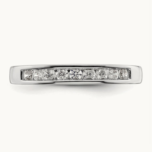 Channel-Set Wedding Band — 1/3 ct, Standard, 7