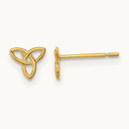 Madi K Kids Celtic Knot Post Earrings, 14K