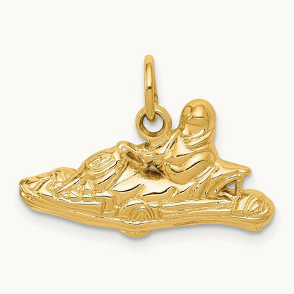 Go-Kart Charm, 14K