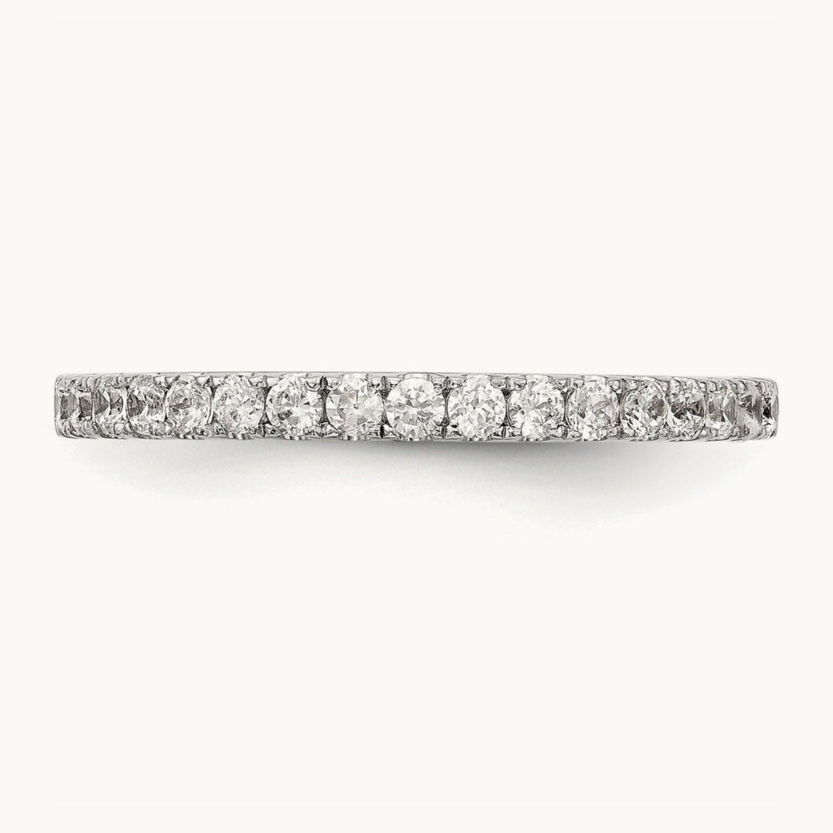 Diamond Wedding Band, 14K White Gold