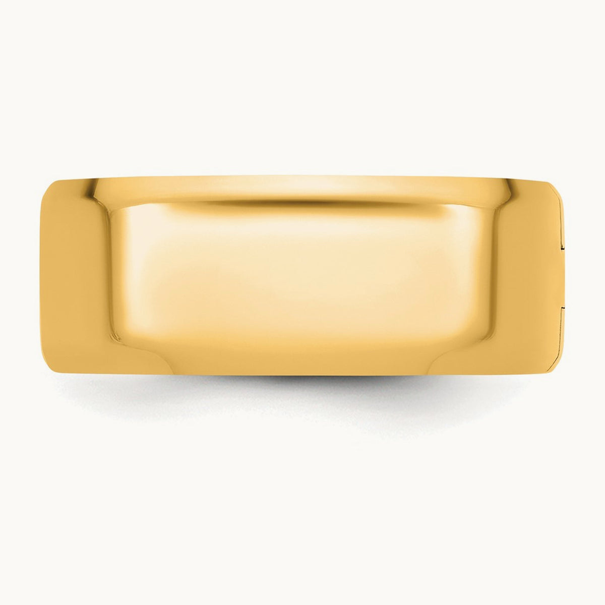 CLIQ Hinged Beveled Edge Wedding Band, 8mm, 14K Yellow Gold