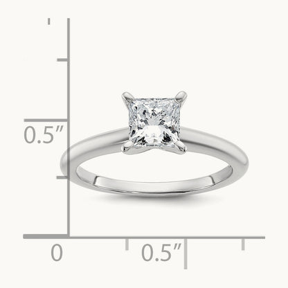 Princess 8X Ring, 1.00 ct tw Lab-Grown Diamond — 14K White Gold
