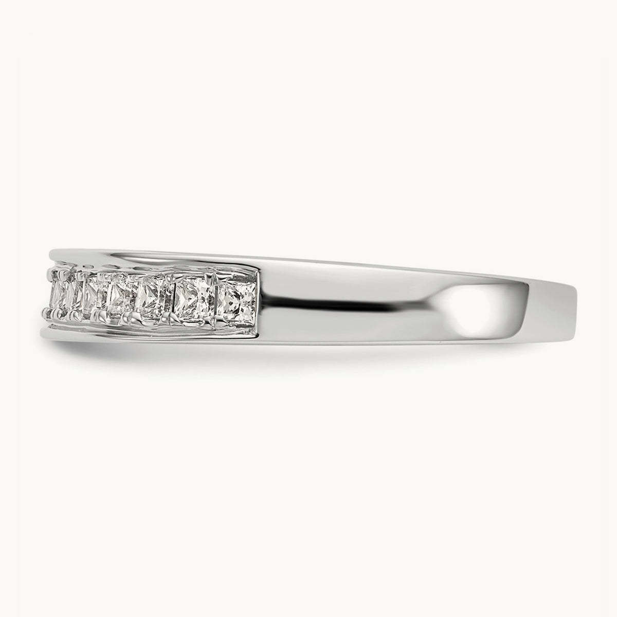Diamond Wedding Band, 14K White Gold