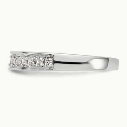 Diamond Wedding Band, 14K White Gold