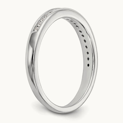 Diamond Wedding Band, 14K White Gold