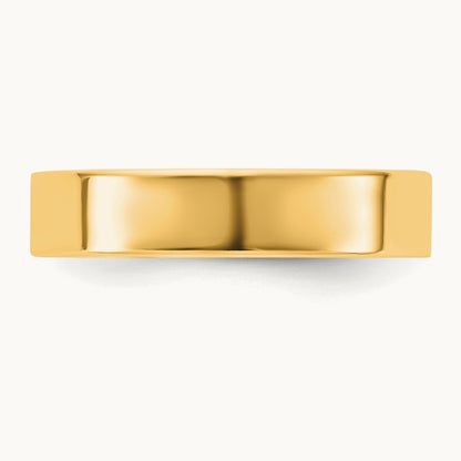 Standard Flat Comfort Fit Band, 4.5mm, 10K Yellow Gold