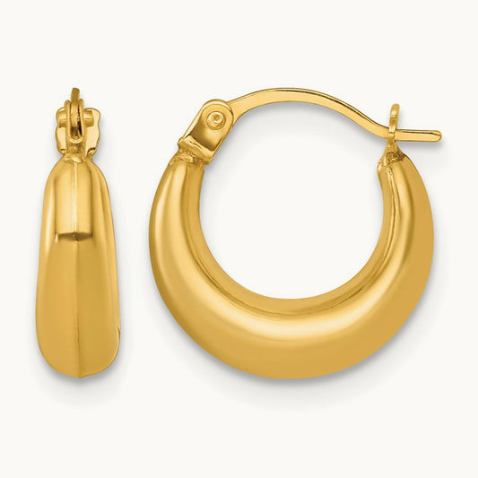 Polished Hoop Earrings — photo set