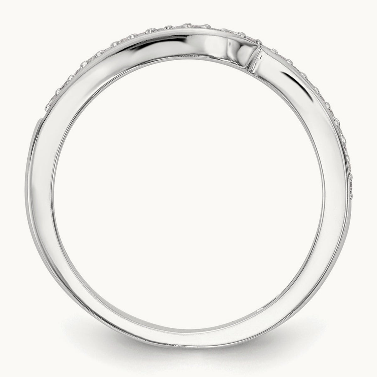 Diamond Wedding Band, 14K White Gold