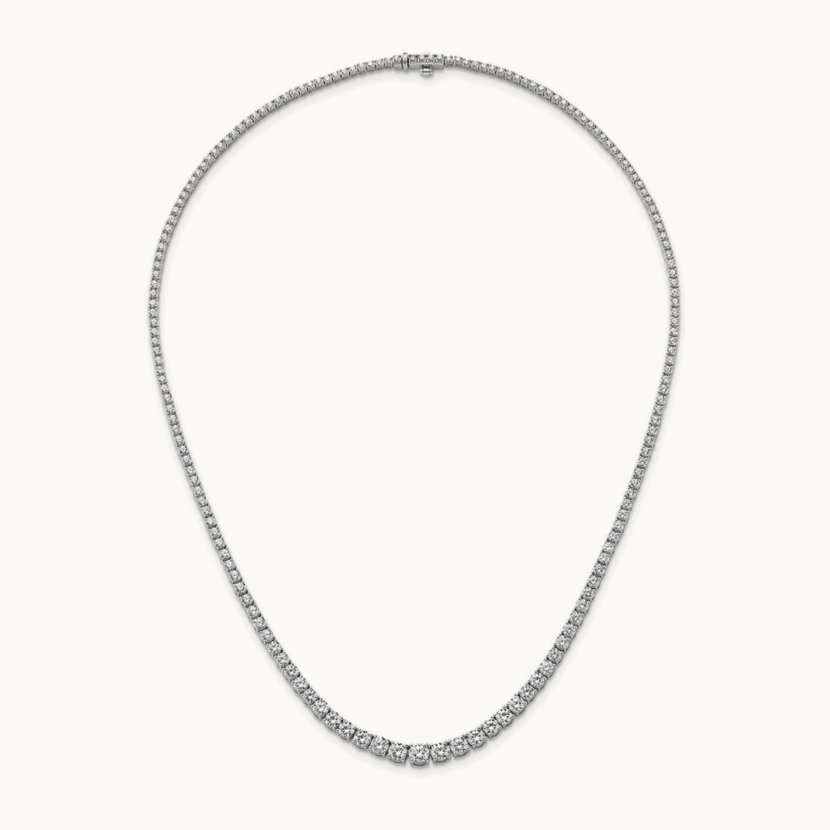 Graduated Tennis Necklace, 10.00 ct tw Lab-Grown Diamond