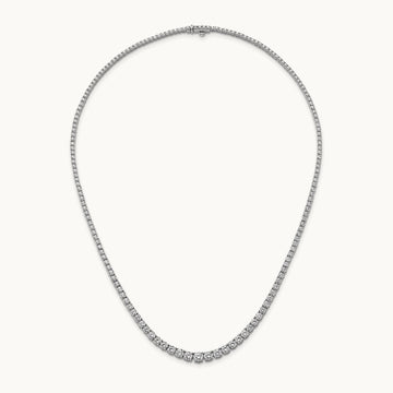 Graduated Tennis Necklace, 10.00 ct tw Lab-Grown Diamond
