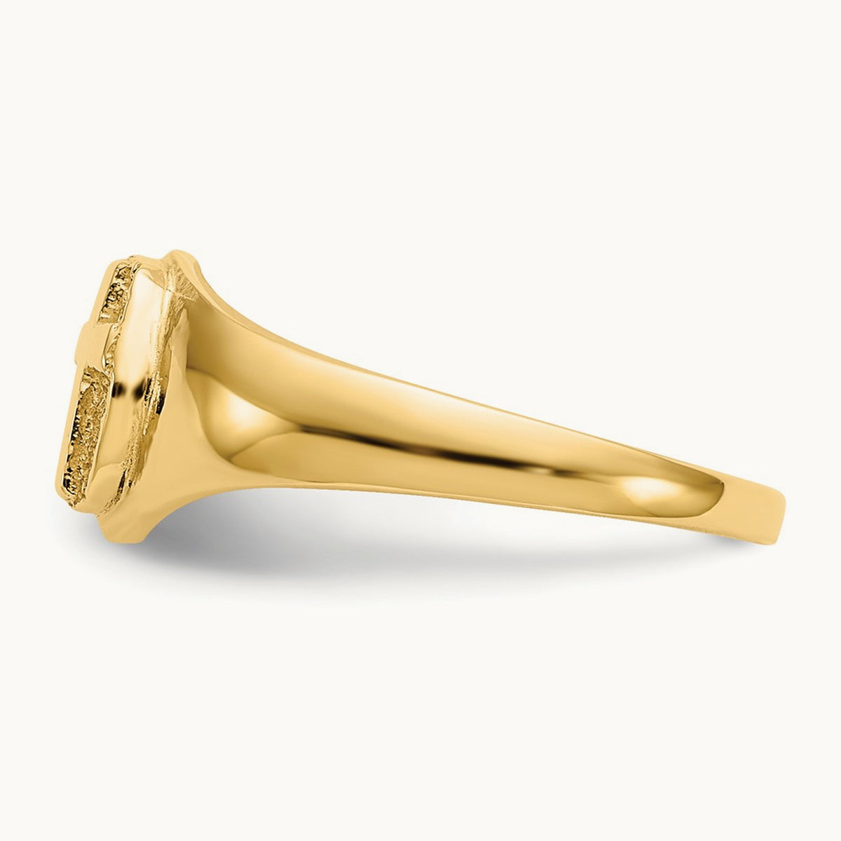 Childs Polished Cross Ring, 14K