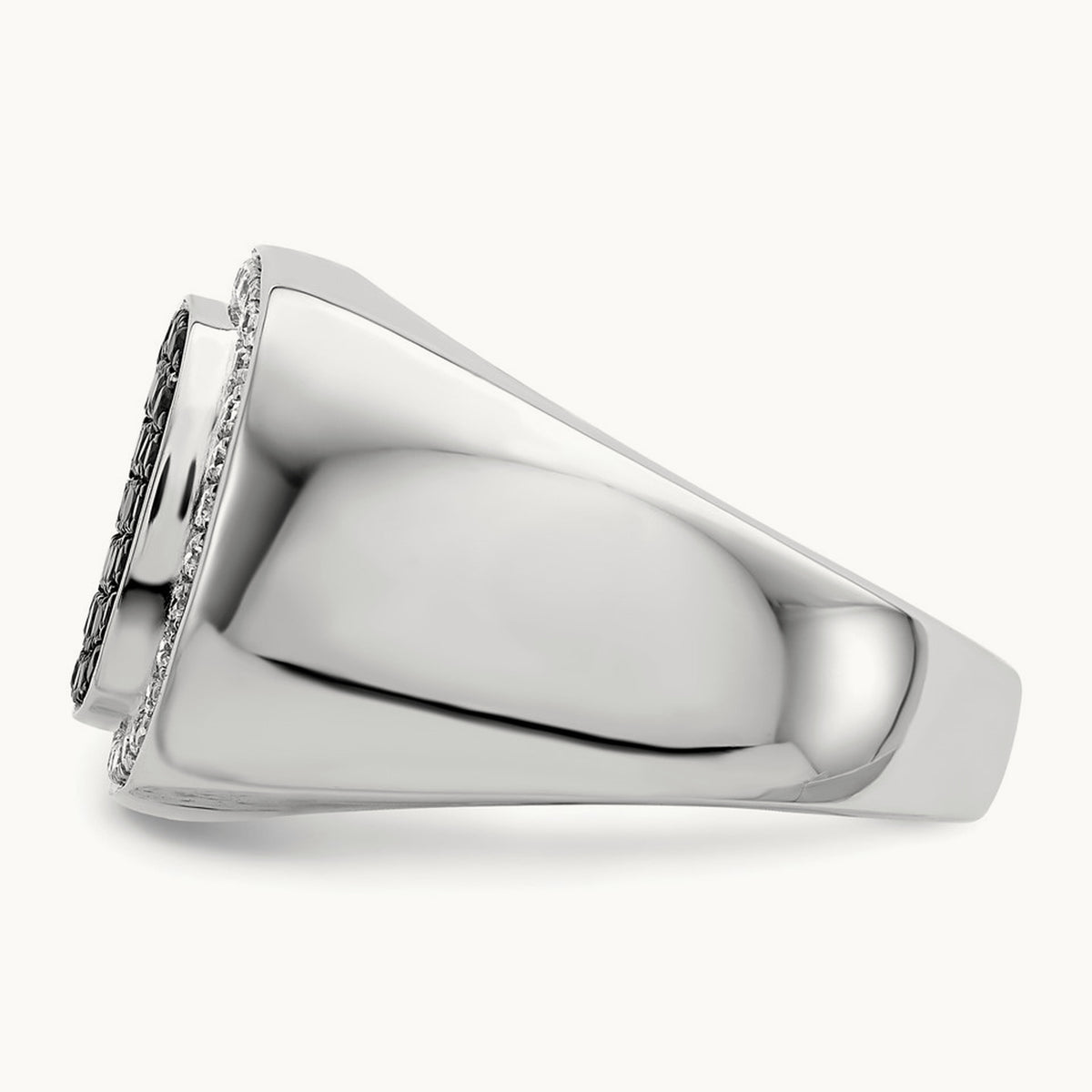 Black and Diamond Mens Ring — photo set