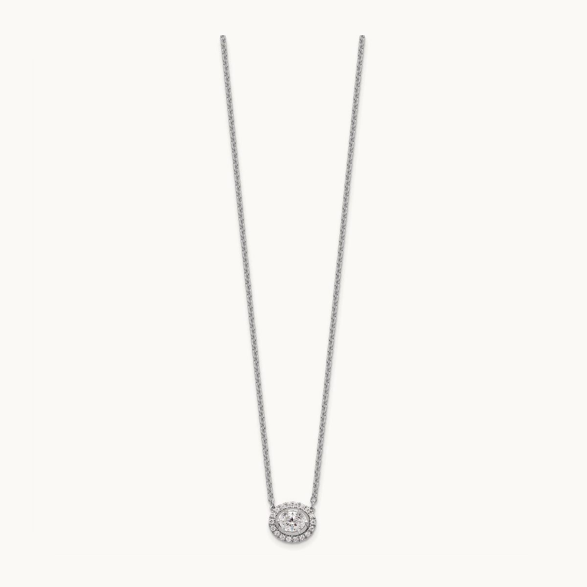 Oval Necklace, 0.50 ct tw Lab-Grown Diamond