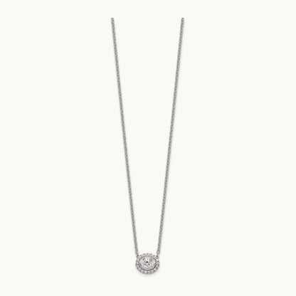 Oval Necklace, 0.50 ct tw Lab-Grown Diamond