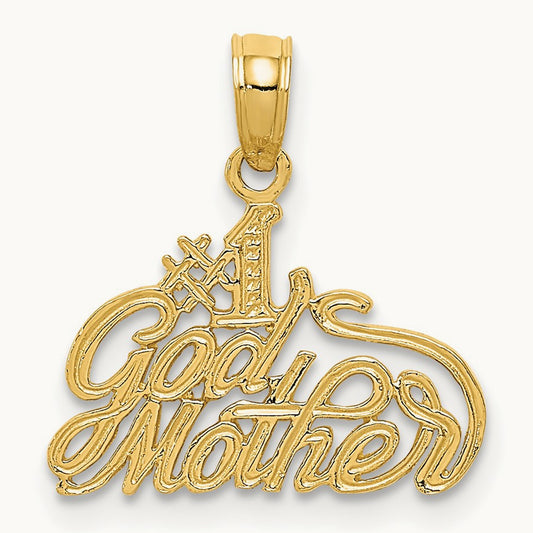 #1 GODMOTHER Pendant, 14K
