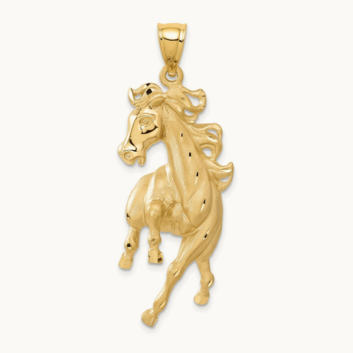 Horse Pendant, 14K