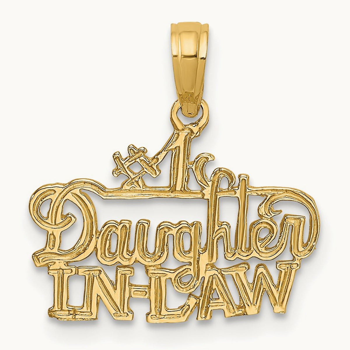 #1 DAUGHTER-IN-LAW Charm, 14K