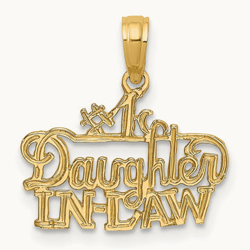 #1 DAUGHTER-IN-LAW Charm, 14K