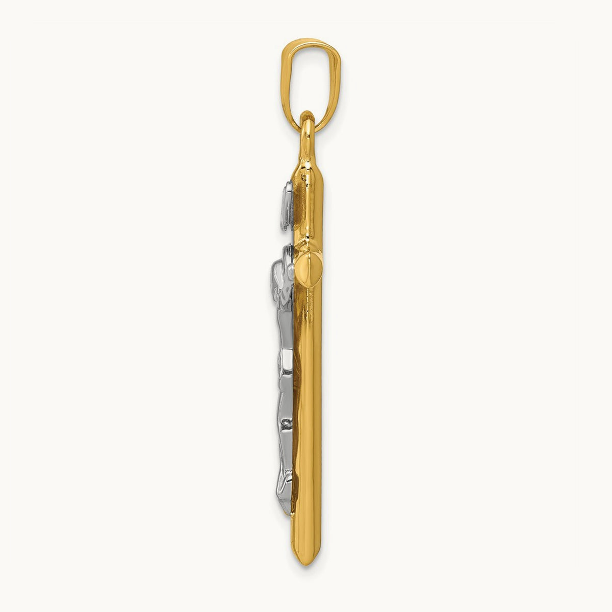 INRI Crucifix Pendant, 14K Two-tone
