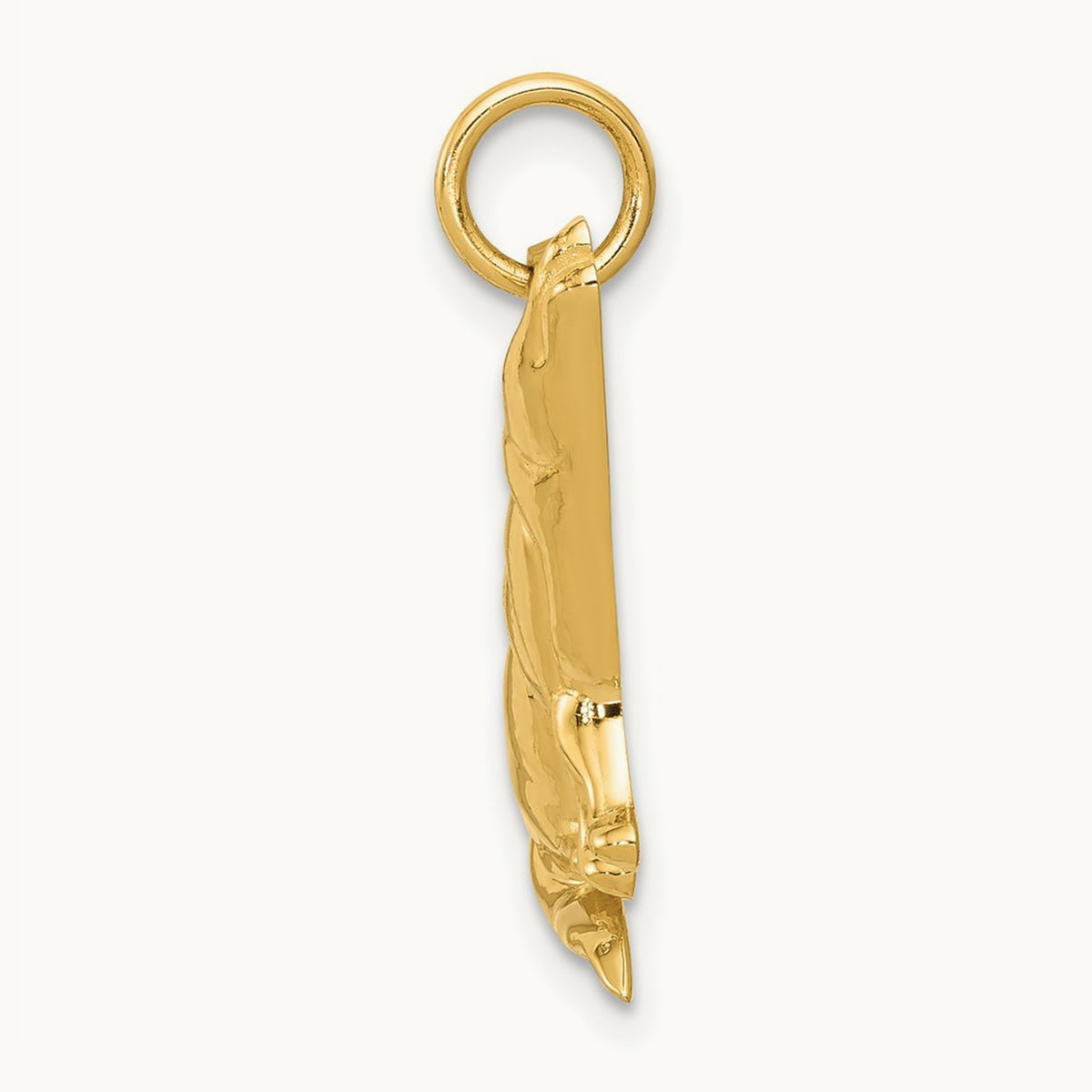 Wolf Charm, 14K