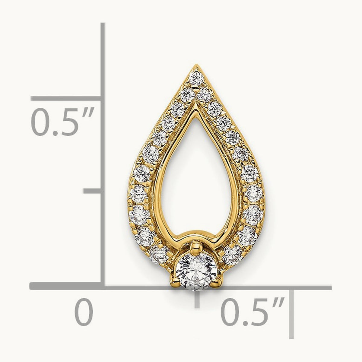 Diamond Pendant, 14K Yellow Gold