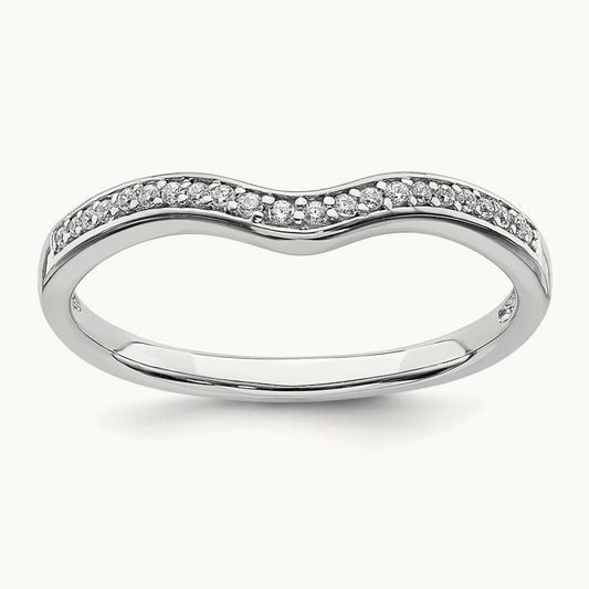 Contoured Diamond Band — photo set