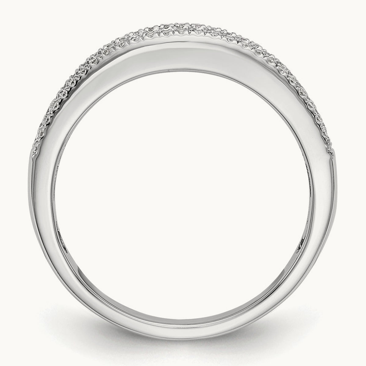 Diamond Band, 14K White Gold