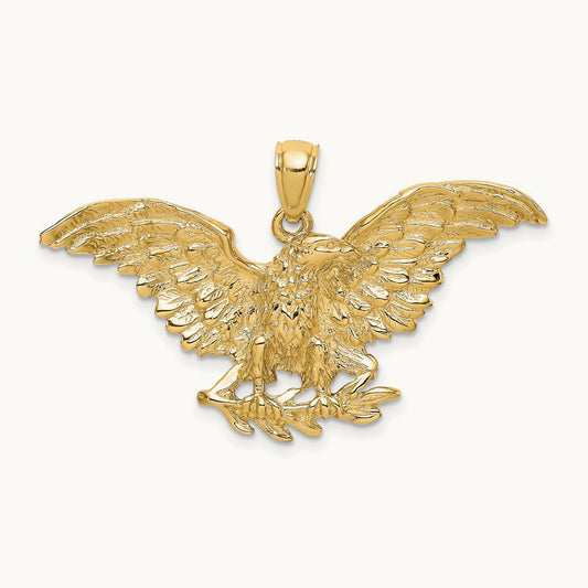 Eagle with Wings Spread Charm — 28.6mm