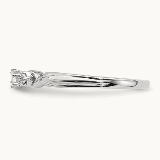 Petite Engagement Ring, 0.10 ct tw Lab-Grown Diamond